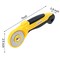 45mm Rotary Cutter with 9 Pieces Extra Blades Automatic Fabric Roller Cutter Perforator Crochet Edge Pinking Rotary Blades for Quilting, Sewing, Crafting